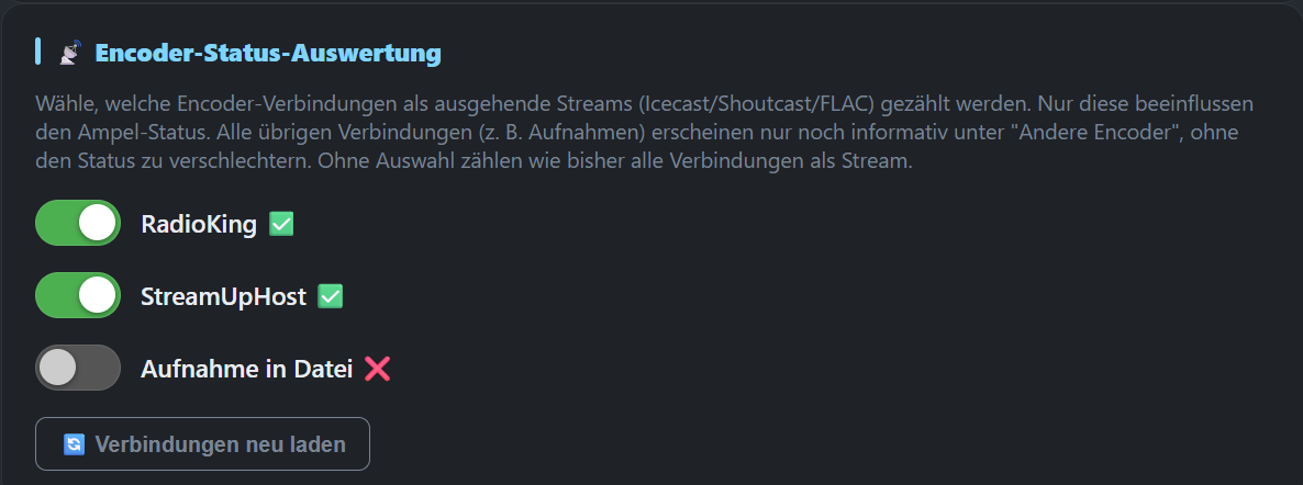 Auswertung des Encoder-Status